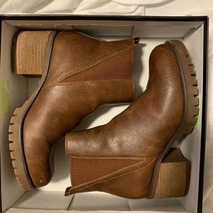 Platform Faux Leather boots